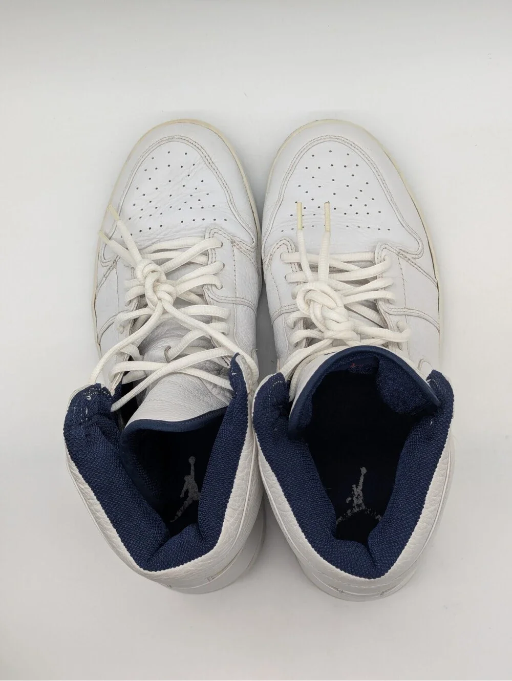 Mens Size 11 Air Jordan 1 Retro CO.JP 2001 White Navy 136060-111 Nike Shoes #116